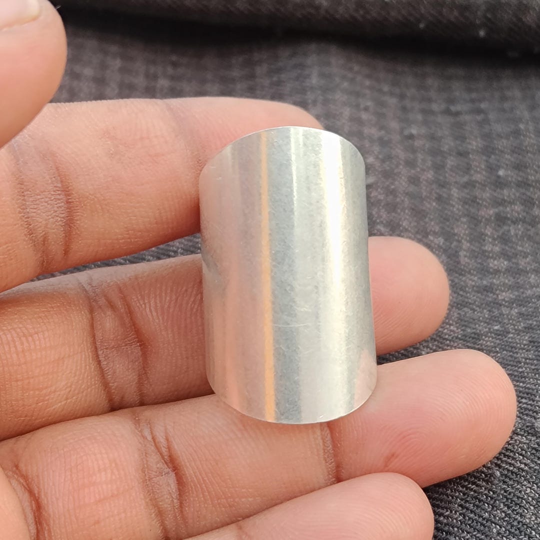 925 Sterling Silver Wide Band Ring, Minimalist Statement Handmade ...
