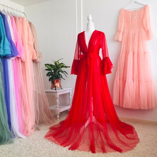 Tulle Robe Etsy