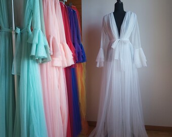 White Tulles Robe