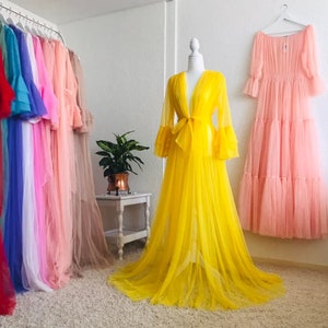 Tulle Robe- In Yellow