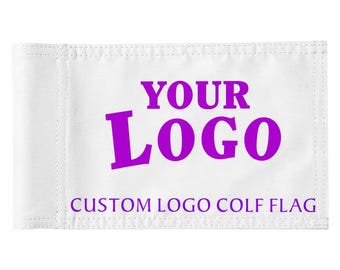 Bandera de golf personalizada / Logotipo personalizado con texto y funda de nailon 420D