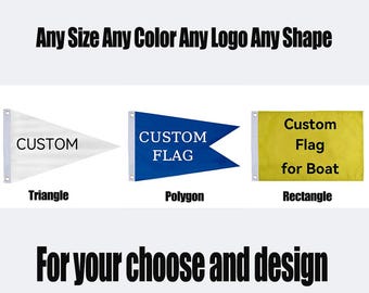 Bandera personalizada, banderín de pancarta personalizado de doble cara de 3 capas