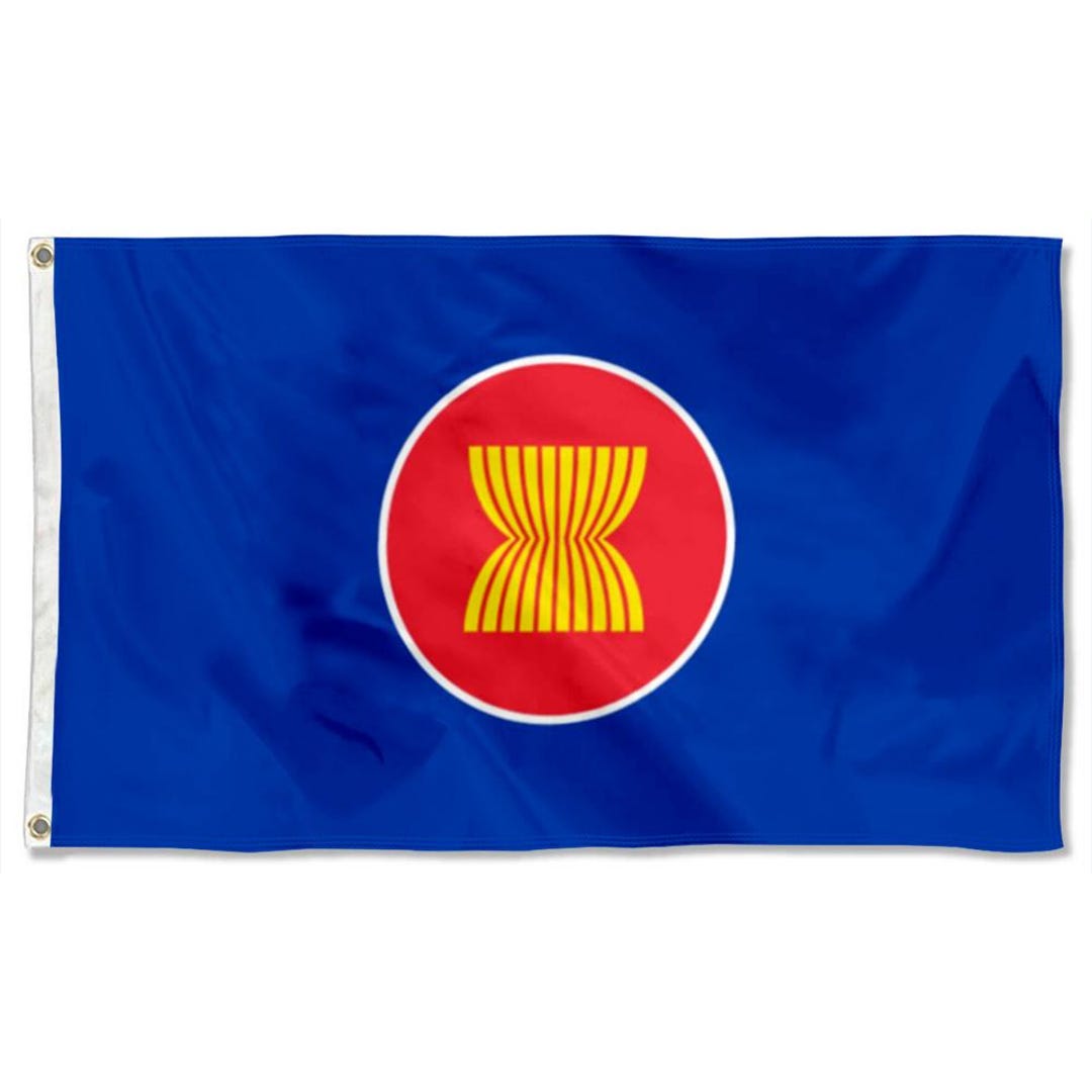 Asean Flag Tapestry Banner Man Cave - Etsy
