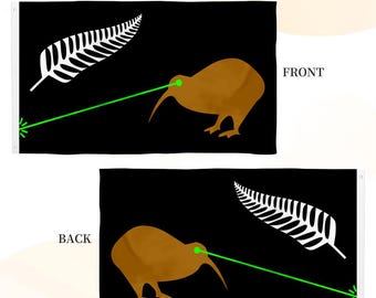 New Zealand Kiwi Flag Tapestry Banner Man Cave - Etsy