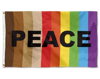 Peace Pride Flag Tapestry banner Man cave