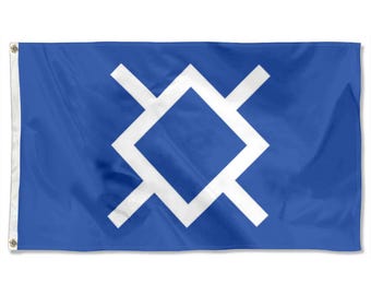 Bandera de la tribu Cheyenne del Norte, tapiz, cueva del hombre