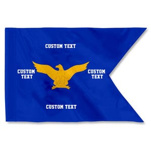 Custom Air Military Guidon Flag: 20x27 Inch Double-Sided 3-Ply Personalized Banner