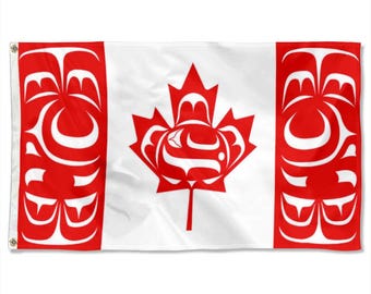 Banderas nativas canadienses Tapiz Banner Man Cave