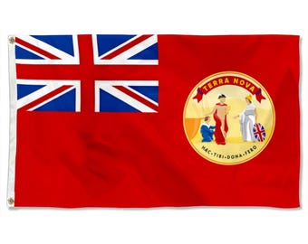 Bandera británica Dominio de Terranova Banderas rojas Estandarte de tapiz Cueva del hombre