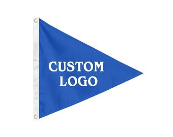 Custom Equilateral Triangle Flag | Personalized Text & Graphics Pennant Banner