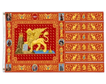 República de Venecia (1659-1675) Bandera Tapiz Estandarte Cueva del hombre