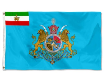 Bandera de la dinastía Pahlavi de Persia Banderas de Shahanshah Estandarte de tapiz Cueva del hombre