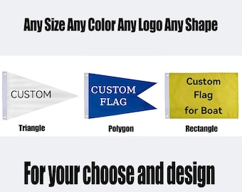 Bandera de barco personalizada, banderín personalizado de nailon 420D resistente