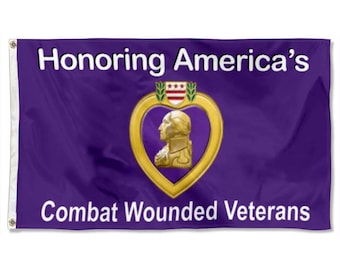 Bandera del Corazón Púrpura Tapiz de la cueva del hombre