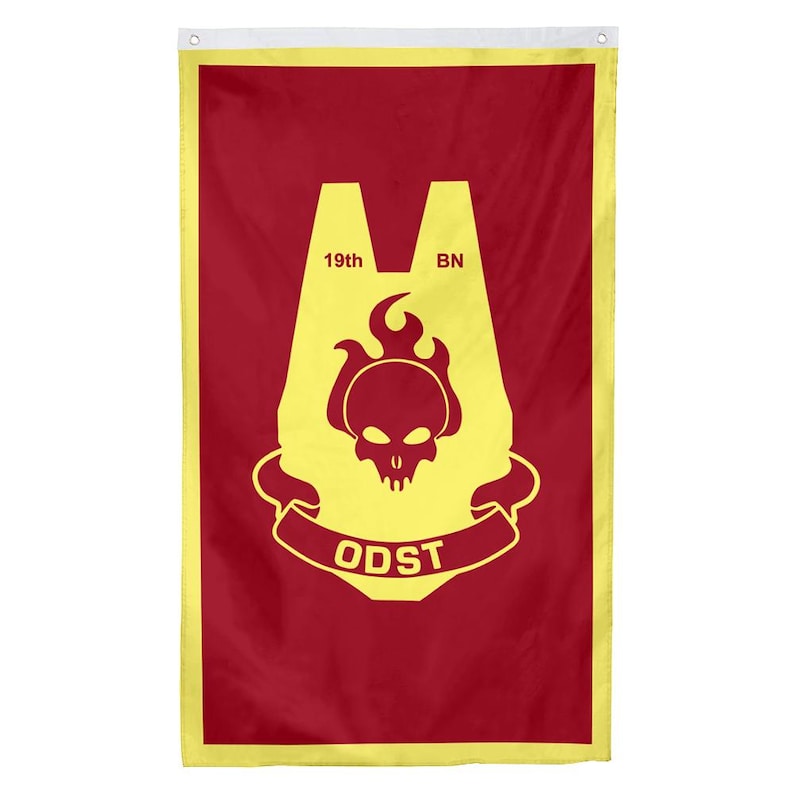 Orbital Drop Shock Troopers ODST Flag Vertical Tapestry Banner Man Cave ...