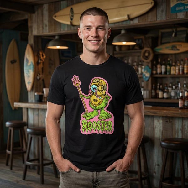 Camiseta con estampado frontal de Dirty Diver