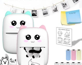 MINI Draagbare Thermische Printer Draadloze Memo Label Machine 200 dpi Bluetooth Inktloos Pocket Imprimante Telefoonnotities Afdrukken Papier