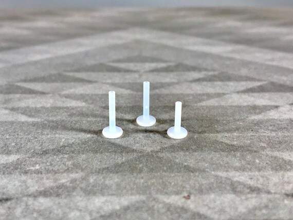 PTFE Threadless Labret Post. Labret Anchor. Piercing Labret. PTFE