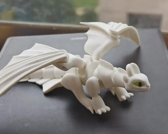 Przegubowy elastyczny smok Fury Light Wydruk na miejscu --- Pliki drukarki 3D Model STL 3MF