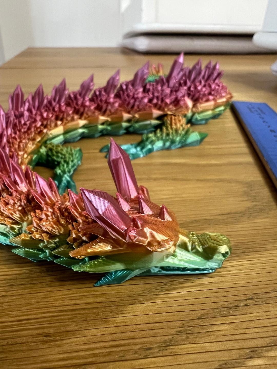 Flexi Articulated Crystal Dragon Print in Place --- 3D Printer Files ...
