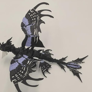 関節可動式フレキシブルナイトフューリードラゴン子供向けギフト シンプルモデル --- 3Dプリンターファイルモデル STL 3MF