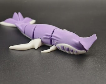 Articulated Flexi Avatar Tulkun Whale Movie peripherals Print in place No supports  --- 3D Printer Files model STL 3MF