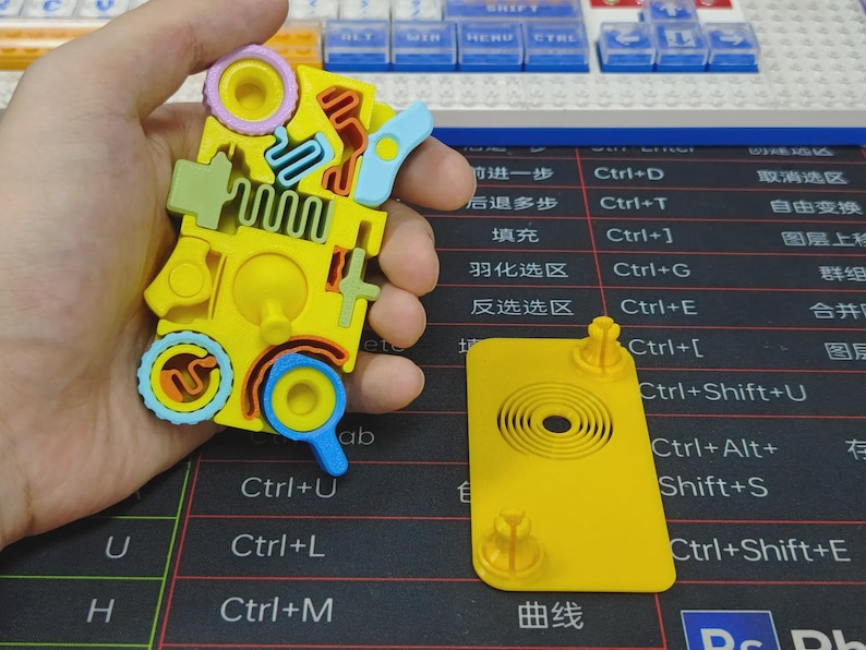 8 in 1 Fidget Toy Print in Place --- 3D Printer Files Model STL 3MF - Etsy