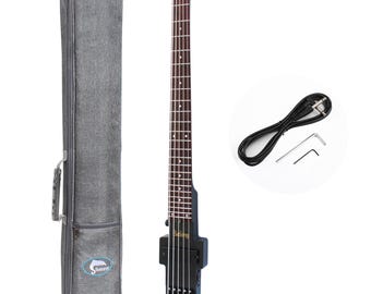 Batking 5-String Headless Electric Travel Bass Guitar with Gigbag