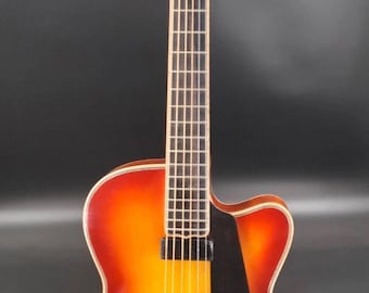Musoo brand handcraft 15inch Carved solid mahogany archtop jazz guitar