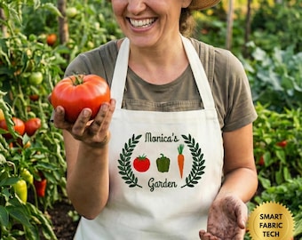 Custom Personalized Gardening Apron - Gift For Gardener