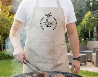 Fartuch haftowany na zamówienie, fartuch ręcznie robiony, fartuch na zamówienie, prezent dla męża, prezent dla niego, fartuch personalizowany, fartuch kuchenny, prezent personalizowany