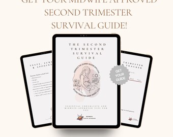 Guida, lista di controllo e diario per il secondo trimestre di gravidanza approvati dalle ostetriche (download digitale)