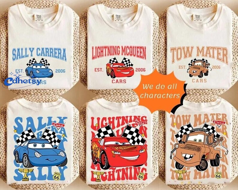 Cars T-Shirt, Tow Mater Sweatshirt, Family Trip Shirt, Magic Vacation Tee, Park Adventure Shirt, California Vacation T-Shirt, Park Lover Tee image 3
