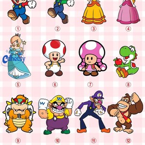 Personalized Super Mario Halloween Costume Shirt, Super Mario Family Matching Shirt, Mario Birthday Squad Shirt, Halloween Party Tee zdjęcie 5