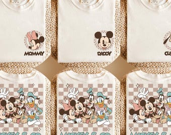 Custom Mickey & Co Shirt, Retro Mickey and Friends Shirt, Retro Disneyland Trip Shirt, Mickey Shirt, Disneyland Family Vacation Shirt