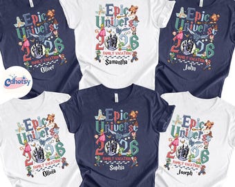 Epic Universe 2026 Shirts, Orlando Park Vacation Tee, Epic Universe 2026 Shirts, Epic Universe Family Disneyland Shirts, Epic Matching Shirt