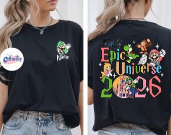 Epic Universe 2026 Shirts, Universal Studios Shirt, Orlando Park Epic Universe Shirts, Epic Universe Trip, Disneyland Shirt