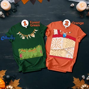Disneyland Moana Characters Big Face Costume T-Shirt, Disneyland Family Vacation Shirt, Disneyland Matching Birthday Gifts bild 2