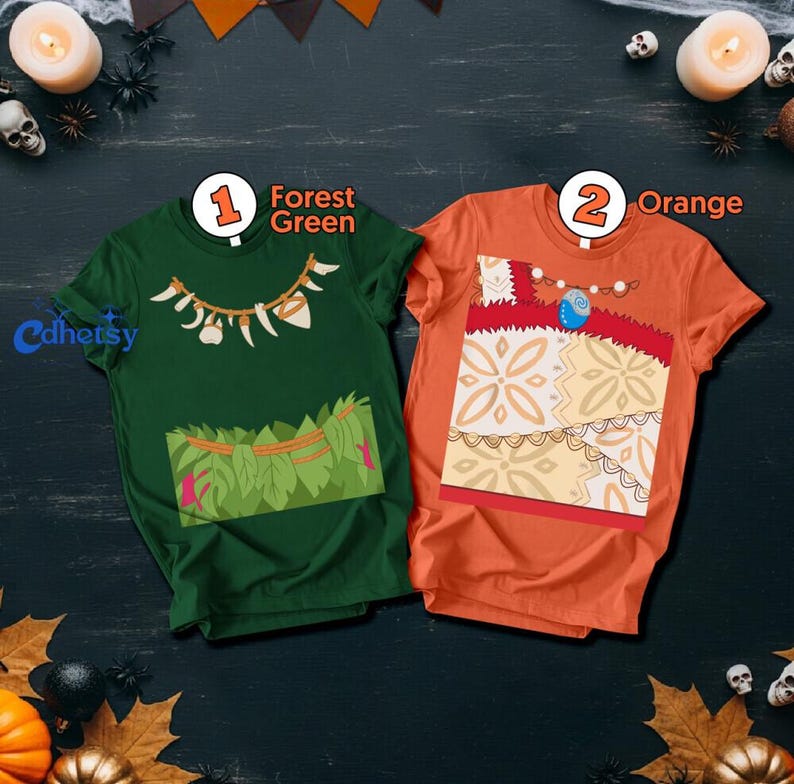 Disneyland Moana Characters Big Face Costume T-Shirt, Disneyland Family Vacation Shirt, Disneyland Matching Birthday Gifts bild 2