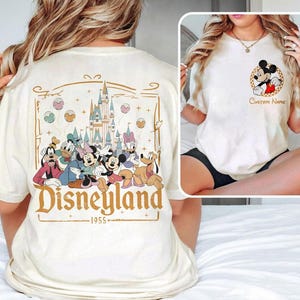 Custom Name Disneyland Mickey And Friends Shirt, All Characters Disneyland Family 2026 Shirt, Disneyland Trip Tee, Disneyland Est 1955 Shirt image 3