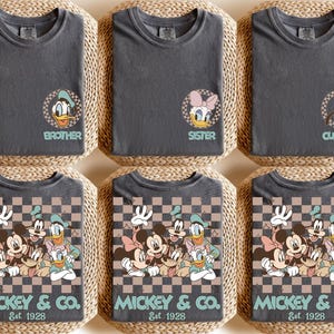 Custom Mickey & Co Shirt, Retro Mickey and Friends Shirt, Retro Disneyland Trip Shirt, Mickey Shirt, Disneyland Family Vacation Shirt image 3