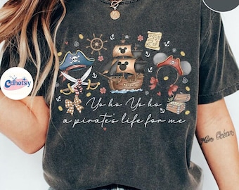 Camiseta Coquette Bow Yo Ho Yo Ho Una vida de pirata para mí, Camiseta de piratas de Disneyland, Camiseta de la noche de piratas de DisneyCruise, Piratas del Caribe
