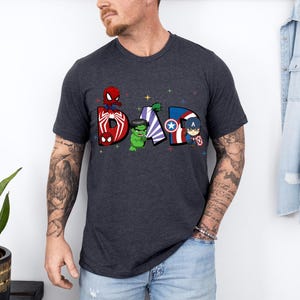 MCU Family Shirt, Avengers Mom Dad Tee, Spiderman Birthday T-Shirt, Captain America Gift, Hulk Iron Man Boy Sweatshirt image 4