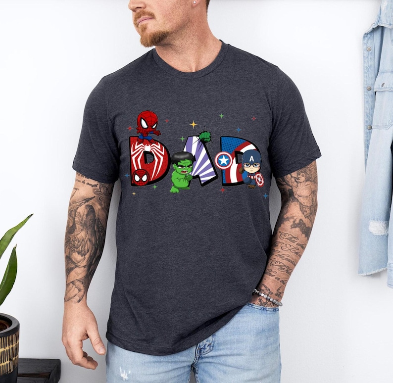 MCU Family Shirt, Avengers Mom Dad Tee, Spiderman Birthday T-Shirt, Captain America Gift, Hulk Iron Man Boy Sweatshirt image 4