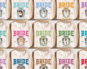 Disneyland Princess Bride Shirt, Bridal Party DisneylandTee, Bachelorette T-Shirt, Disneyland Bride Team Shirt, Bachelor Wedding Party