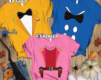 Camiseta de disfraz de Halloween de Los Tres Caballeros 2026, camiseta de Donald Duck Jose Carioca Panchito Pistoles, camiseta familiar a juego de Disneyland 2026