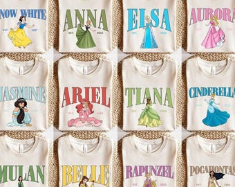 Disneyland Princess Shirts, Matching Group Disneyland Shirts, Disneyland Bounding Shirts, Aurora Shirt, Elsa Shirt, Anna Shirt