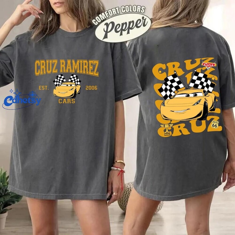 Custom Disneyland Cars Shirt, Pixar Lightning McQueen Tee, Tow Mater Tee, Disneyland Family Matching Trip Shirts, Disneyland 2026 Tee Bild 3