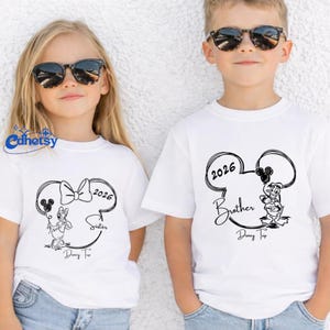 Custom Disneyland Mickey and Friends All Characters Shirt, Disneyland Trip 2026, Disneyworld Shirts, Disneyland Family Matching Trip Tee image 2