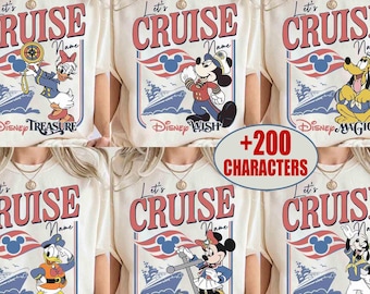 Personalized DisneyCruise Line 2026 Shirt, Mickey & Friends Family Cruise Trip Tee, Lets Cruise, DisneylandWish Dream Magic Wonder Fantasy